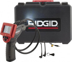 Ridgid - Inspection Camera with 3 Ft. Probe - 3/4 Inch Probe Diameter, 2.4 Inch Display, 480 x 234 Resolution - USA Tool & Supply