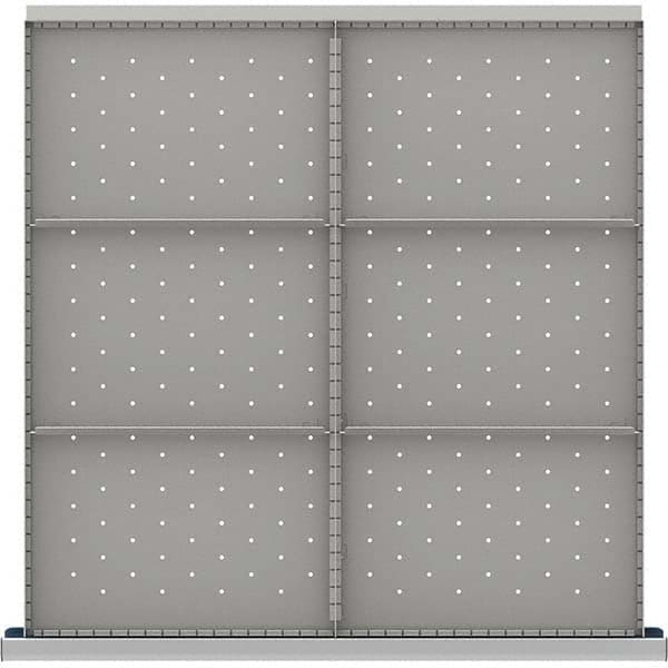LISTA - 6-Compartment Drawer Divider Layout for 3.15" High Drawers - USA Tool & Supply