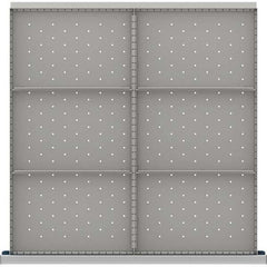 LISTA - 6-Compartment Drawer Divider Layout for 3.15" High Drawers - USA Tool & Supply