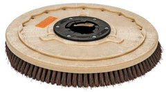 PRO-SOURCE - 20" Diam Stripping Brush - 20" Machine, 1-1/2" Trim Length, Black Pad, Silicone Carbide & Nylon - USA Tool & Supply