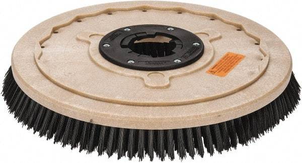 PRO-SOURCE - 18" Diam Scrubbing Brush - 18" Machine, 1-1/2" Trim Length, Black Pad, Polypropylene - USA Tool & Supply