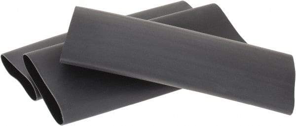 3M - 6" Long, 3:1, Polyolefin Heat Shrink Electrical Tubing - Black - USA Tool & Supply