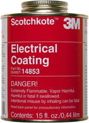 3M - 15 oz Can Brown Butyl Rubber Joint Sealant - 72°F Max Operating Temp, 12 min Tack Free Dry Time, Series 14853 - USA Tool & Supply