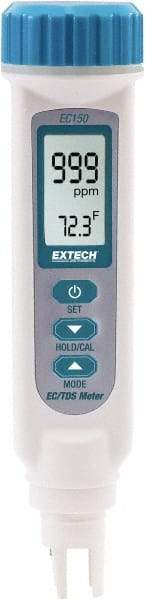 Extech - Pen Style Conductivity Meter - 32 to 122°F, Conductivity Probe - USA Tool & Supply