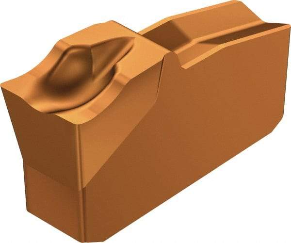 Sandvik Coromant - L151.230 5E 1145 Grade, 0.1181" Cutting Width, Carbide Cutoff Insert - 5° Left Hand Lead Angle, 0.0079" Cnr Rad, TiAlN/AlCr2O3 Coated - USA Tool & Supply