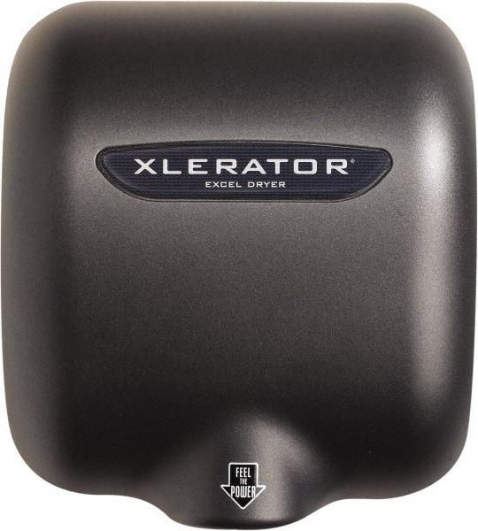 Excel Dryer - 1500 Watt Graphite & Zinc Die-Cast Finish Electric Hand Dryer - 100/120 Volts, 12.5 Amps, - USA Tool & Supply