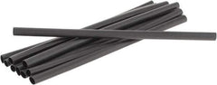 3M - 6" Long, 2:1, Polyolefin Heat Shrink Electrical Tubing - Black - USA Tool & Supply