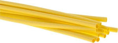 3M - 48" Long, 2:1, Polyolefin Heat Shrink Electrical Tubing - Yellow - USA Tool & Supply