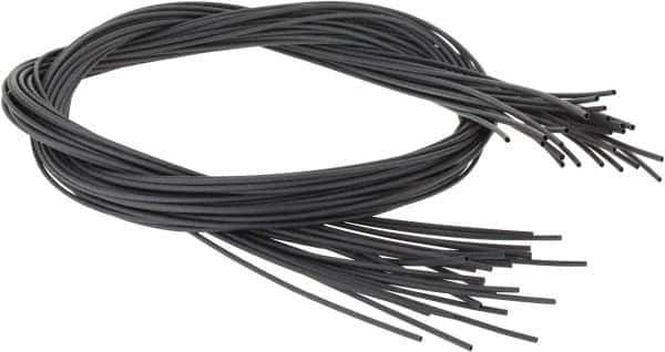 3M - 48" Long, 2:1, Polyolefin Heat Shrink Electrical Tubing - Black - USA Tool & Supply