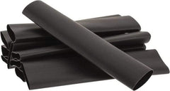 3M - 6" Long, 2:1, Polyolefin Heat Shrink Electrical Tubing - Black - USA Tool & Supply