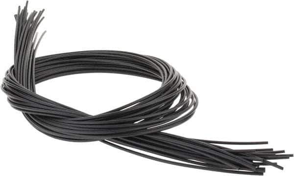 3M - 48" Long, 2:1, Polyolefin Heat Shrink Electrical Tubing - Black - USA Tool & Supply