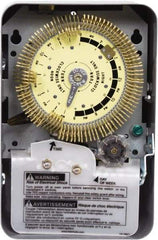 Intermatic - 24 hr with Day Skipper Indoor Analog Electromechanical Timer - 96 On/Off per Day, 480 VAC, 60 Hz, - USA Tool & Supply