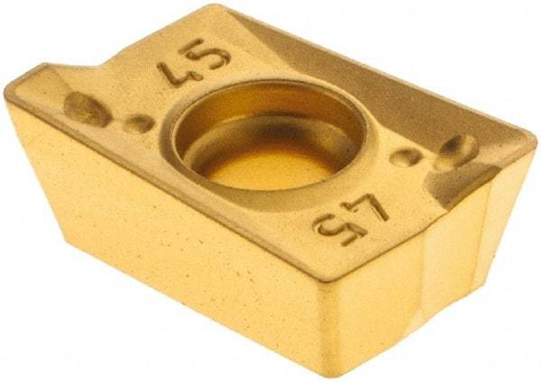 Kennametal - ADKT1505 45 Grade X500 Carbide Milling Insert - TiN/TiC/TiN Finish, 0.219" Thick, 0.38" Inscribed Circle - USA Tool & Supply