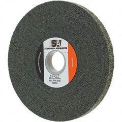 Standard Abrasives - 6" Diam, 1/2" Face Width, 1" Center Hole, Fine Grade, Silicon Carbide Deburring Wheel - Convolute, Density 8 Grade - USA Tool & Supply