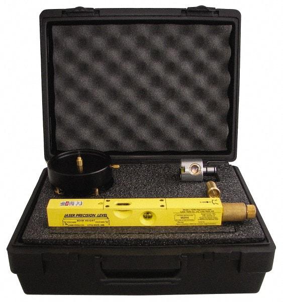 Laser Tools Co. - 100 Ft. Max Measuring Range, Red Beam Laser Precision Level - Includes Adapter, Beam Bender, Case, Laser Precision Level - USA Tool & Supply