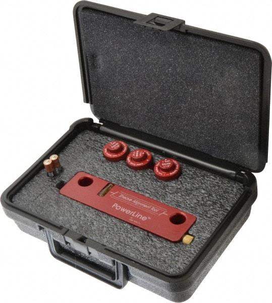 Laser Tools Co. - Red Beam Sheave Alignment System - Includes (3) Adjustable Targets, Hard Shell Carrying Case, PowerLine Pulley Alignment Tool with Laser Beam Accuracy - USA Tool & Supply