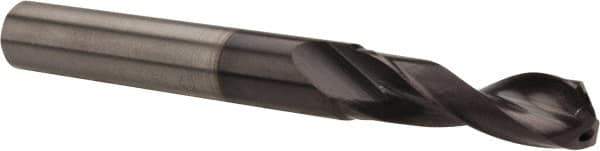 Accupro - #29, 140° Point, Spiral Flute, Solid Carbide Taper Length Drill Bit - AlTiN Finish, 1.19" Flute Length, 3.189" OAL, Series ACCUPRO - USA Tool & Supply