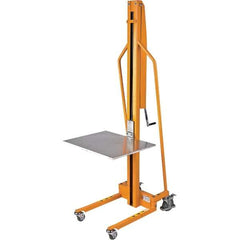 Wesco Industrial Products - 220 Lb Capacity, 59" Lift Height, Manual Steel Manually Operated Lift - USA Tool & Supply