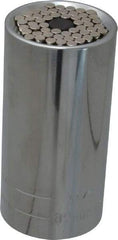 Gator Grip - 1/2" Drive, 7/16" Socket, Self Adusting Socket - 6 Points, 3-1/2" OAL - USA Tool & Supply