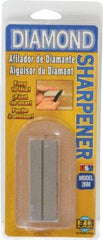 Eze Lap - 3" Long x 1" Wide x 1/4" Thick, Diam ond Sharpening Stone - Flat, 400 Grit, Medium Grade - USA Tool & Supply