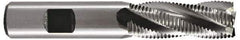 Hertel - 2" Diam, Fine Pitch, 4" LOC, 8 Flute Cobalt Roughing Square End Mill - Uncoated, 6-1/2" OAL, 1-1/4" Shank Diam, Single End, 30° Helix - USA Tool & Supply