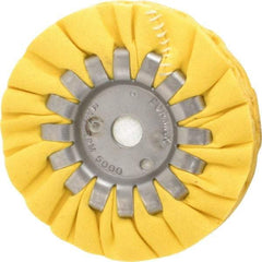 Made in USA - 4" Diam x 1/2" Thick Unmounted Buffing Wheel - 14 Ply, Bias Cut, 1/2" Arbor Hole - USA Tool & Supply