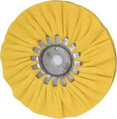 Made in USA - 6" Diam x 1/2" Thick Unmounted Buffing Wheel - 14 Ply, Bias Cut, 5/8" Arbor Hole - USA Tool & Supply