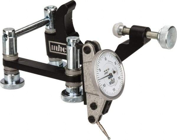 Fowler - 0.0005" Graduation, 0.06" Max Meas, 0-15-0 Dial Reading, Indicator & Base Kit - 1-1/2" Dial Diam - USA Tool & Supply