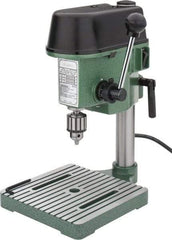 Enco - 4-5/16" Swing, Step Pulley Drill Press - 3 Speed, Single Phase - USA Tool & Supply