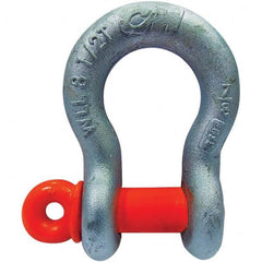 CM - Shackles Nominal Chain Size: 1-3/8 Load Limit (Ton): 17.00 - USA Tool & Supply