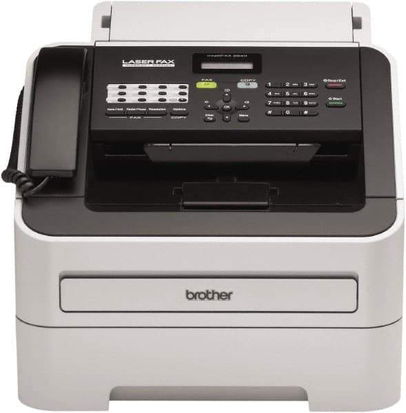 Brother - Silver Fax Machine - Use with Paper - USA Tool & Supply