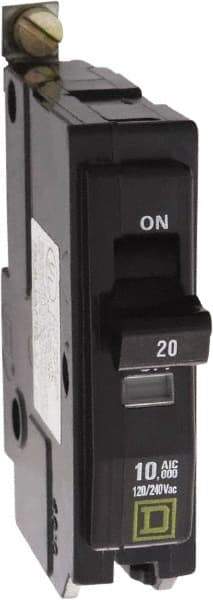 Square D - 50 Amp, 240 VAC, 1 Pole, Bolt On Miniature Circuit Breaker - 8-2 AWG - USA Tool & Supply