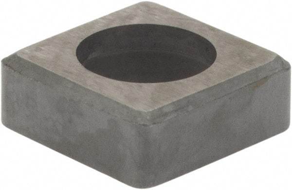 Hertel - 3/8" Inscribed Circle, Square External Turning Shim for Indexables - 1/8" Thick, ISSN Shim Style, Negative Rake, Neutral Cut - USA Tool & Supply