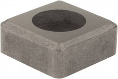 Hertel - 1/2" Inscribed Circle, Square External Turning Shim for Indexables - 3/16" Thick, ISSN Shim Style, Negative Rake, Neutral Cut - USA Tool & Supply