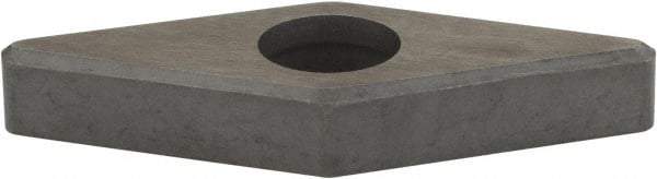Hertel - 1/2" Inscribed Circle, Diamond (Shape) External Turning Shim for Indexables - 3/16" Thick, IVSN Shim Style, Negative Rake, Neutral Cut - USA Tool & Supply