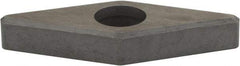 Hertel - 1/2" Inscribed Circle, Diamond (Shape) External Turning Shim for Indexables - 3/16" Thick, IVSN Shim Style, Negative Rake, Neutral Cut - USA Tool & Supply