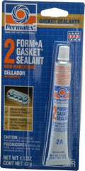 Permatex - 1-1/2 oz Gasket Sealant - -65 to 400°F, Black, Comes in Tube - USA Tool & Supply