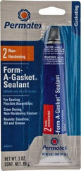 Permatex - 3 oz Gasket Sealant - -65 to 400°F, Black, Comes in Tube - USA Tool & Supply