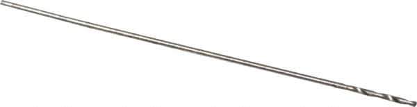 Walter-Titex - 0.27mm 118° High Speed Steel Jobber Drill - Oxide Finish, Right Hand Cut, Spiral Flute, Straight Shank, 3/4" OAL, Standard Point - USA Tool & Supply
