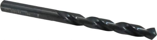 Walter-Titex - 9.8mm 118° High Speed Steel Jobber Drill - Oxide Finish, Right Hand Cut, Spiral Flute, Straight Shank, 5-15/64" OAL, Standard Point - USA Tool & Supply