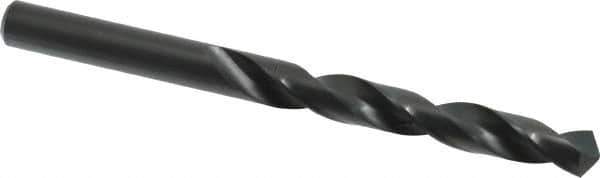Walter-Titex - 10.5mm 118° High Speed Steel Jobber Drill - Oxide Finish, Right Hand Cut, Spiral Flute, Straight Shank, 5-15/64" OAL, Standard Point - USA Tool & Supply