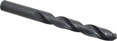 Walter-Titex - 18mm 118° High Speed Steel Jobber Drill - Oxide Finish, Right Hand Cut, Spiral Flute, Straight Shank, 7-33/64" OAL, Standard Point - USA Tool & Supply