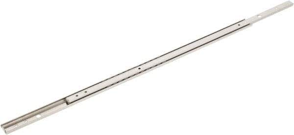 Sugatsune - 17-3/4" Slide Length, 13-11/64" Travel Length, Stainless Steel Ball Bearing Slide - 66 Lb Capacity at Full Extension - USA Tool & Supply