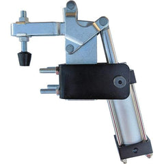 Gibraltar - 600 Lb Inner Hold Capacity, Horiz Mount, Air Power Hold-Down Toggle Clamp - 1/8 NPT Port, 88° Bar Opening, 3.84" Height Under Bar - USA Tool & Supply