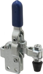 Gibraltar - 200 Lb Holding Capacity, Vertical Handle, Manual Hold Down Toggle Clamp - 64° Handle Movement, 104° Bar Opening, U-Bar, Straight Base, Carbon Steel - USA Tool & Supply