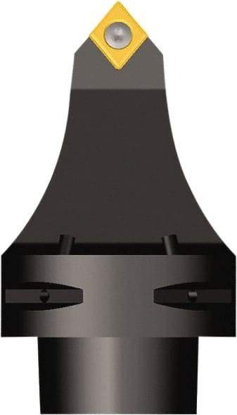 Seco - Neutral Cut, Size C6, CC.. 43 Insert Compatiblity, External Modular Turning & Profiling Cutting Unit Head - 89.92mm Head Length, Series Seco-Capto - USA Tool & Supply