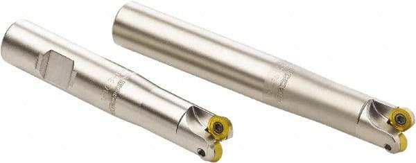 Seco - 16mm Cutting Diam, 16mm Shank Diam, 4mm Max Depth of Cut, Straight Shank Indexable Copy End Mill - 2 Inserts, RD.. 0803 Insert, R217.29 Toolholder - USA Tool & Supply