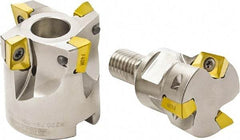 Seco - 94° Lead Angle, 25mm Min Cut Diam, 7mm Max Depth of Cut, Indexable Chamfer and Angle End Mill - 2 Inserts, XO.. 1204.. Insert Style, Through Coolant, Modular Connection - USA Tool & Supply