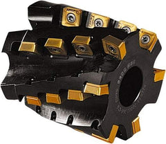 Seco - 24 Inserts, 80mm Cut Diam, 32mm Arbor Diam, 68mm Max Depth of Cut, Indexable Square-Shoulder Face Mill - 85mm High, AC.. 1506 & SCET 1206 Insert Compatibility - USA Tool & Supply