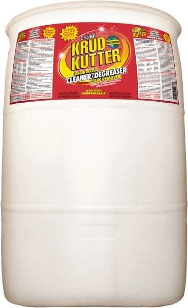 Krud Kutter - 55 Gal Drum Cleaner/Degreaser - Liquid, Water-Based, Mild - USA Tool & Supply